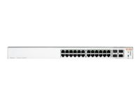 HPE Aruba Instant On 1930 24G 4SFP/SFP+ Switch - Switch - L3 - Styrt - 24 x 10/100/1000 + 4 x 1 Gigabit / 10 Gigabit SFP+ - rackmonterbar JL682A#ABB