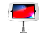 Compulocks iPad Pro 11" (1-4th Gen) Space Enclosure Flex Arm Mount - Monteringssett (fleksibel arm, hus) - for nettbrett - låsbar - høyverdig aluminium - hvit - skjermstørrelse: 11" - veggmonterbar, overflatemonterbar, skranketopp - for Apple 11-inch iPad Pro (1. generasjon, 2. generasjon, 3. generasjon, 4. generasjon) 159W211SENW