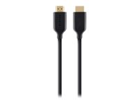 Belkin High Speed HDMI Cable with Ethernet - HDMI-kabel med Ethernet - HDMI hann til HDMI hann - 2 m - 4K-støtte F3Y021BT2M