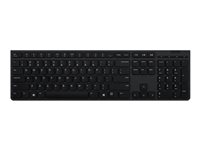 Lenovo Professional - Tastatur - Bluetooth, 2.4 GHz - QWERTY - Nordisk - tastsvitsj: Scissor-Switch - grå - brun boks 4Y41K04075