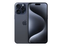 Apple iPhone 15 Pro Max - 5G smartphone - dobbelt-SIM / Internminne 1 TB - OLED-display - 6.7" - 2796 x 1290 pixels (120 Hz) - 3x bakkamera 48 MP, 12 MP, 12 MP - front camera 12 MP - blå titan MU7K3QN/A