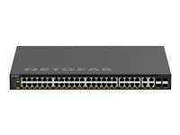 NETGEAR M4350-44M4X4V - Switch - L3 - Styrt - 44 x 100/1000/2.5G (PoE++) + 4 x 100/1000/2.5/5/10G (PoE++) + 4 x 25 Gigabit SFP28 - front til bakside-luftflyt - rackmonterbar - PoE++ (3314 W) MSM4352-100NES