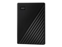 WD My Passport WDBYVG0020BBK - Harddisk - kryptert - 2 TB - ekstern (bærbar) - USB 3.2 Gen 1 - 256-bit AES - svart WDBYVG0020BBK-WESN