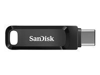 SanDisk Ultra Dual Drive Go - USB-flashstasjon - 256 GB - USB 3.2 Gen 1 / USB-C - svart SDDDC3-256G-G46