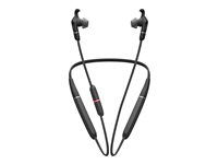 Jabra Evolve 65e MS - Ørepropper med mikrofon - i øret - bak-nakken-montering - Bluetooth - trådløs - USB - lydisolerende 6599-623-109