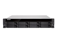 QNAP TS-877XU-RP - NAS-server - 8 brønner - kan monteres i rack - SATA 6Gb/s - RAID RAID 0, 1, 5, 6, 10, 50, JBOD - RAM 8 GB - Gigabit Ethernet / 10 Gigabit Ethernet - iSCSI støtte - 2U TS-877XU-RP-3600-8G