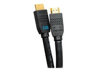 C2G 15ft Ultra Flexible 4K Active HDMI Cable Gripping 4K 60Hz - In-Wall M/M - HDMI-kabel med Ethernet - HDMI hann til HDMI hann - 4.5 m - svart - aktiv, 4K 60Hz støtte C2G10380