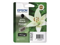 Epson T0598 - 13 ml - matt svart - original - blister - blekkpatron - for Stylus Photo R2400 C13T05984010