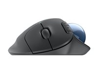 Logitech Ergo Series ERGO M575S - Styrekule - ergonomisk - optisk - 5 knapper - trådløs - Bluetooth, 2.4 GHz - Logitech Logi Bolt USB-mottaker - grafitt 910-007029