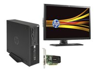 HP Workstation Z220 - SFF - Xeon E3-1245V2 3.4 GHz - vPro - 4 GB - HDD 1 TB - LED 24" BWM530ET1