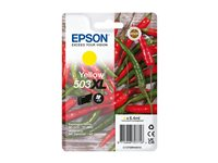 Epson 503XL Singlepack - 6.4 ml - XL - gul - original - blære med RF/lyd-alarm - blekkpatron - for Expression Home XP-5200, XP-5205; WorkForce WF-2960DWF, WF-2965DWF C13T09R44020