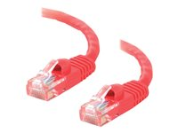 C2G Cat5e Booted Unshielded (UTP) Network Patch Cable - Koblingskabel - RJ-45 (hann) til RJ-45 (hann) - 10 m - UTP - CAT 5e - formstøpt, uten hindringer, flertrådet - rød 83227