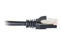 C2G Cat5e Booted Shielded (STP) Network Patch Cable - Koblingskabel - RJ-45 (hann) til RJ-45 (hann) - 7 m - STP - CAT 5e - formstøpt - svart 83855