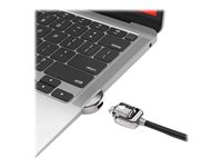 Compulocks MacBook Air 2019-2022 Lock Adapter With Keyed Lock - Sikkerhetskabellås - sølv - for MacBook Air 13,3" MBALDG03KL