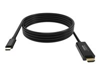 VISION Professional - Videokabel - 24 pin USB-C hann til HDMI hann - 2 m - svart - 4K-støtte TC 2MUSBCHDMI/BL