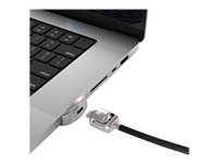 Compulocks Ledge Lock Adapter for MacBook Pro 16" M1, M2 & M3 with Keyed Cable Lock - Sikkerhetssporlåsadapter - med nøkkellås - for Apple MacBook Pro 16 (M1, M2) MBPR16LDG02KL