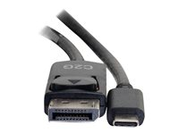 C2G 12ft USB C to DisplayPort Cable - 4K - Black - M/M - Ekstern videoadapter - USB-C - DisplayPort - svart 26904