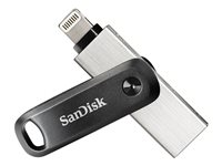 SanDisk iXpand Go - USB-flashstasjon - 128 GB - USB 3.0 / Lightning SDIX60N-128G-GN6NE