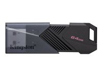 Kingston DataTraveler Onyx - USB-flashstasjon - 64 GB - USB 3.2 Gen 1 - matt svart DTXON/64GB