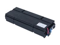 APC Replacement Battery Cartridge #155 - UPS-batteri - 1 x batteri - blysyre - svart - for P/N: SRT1000RMXLI, SRT1000RMXLI-NC, SRT1000XLI, SRT1500RMXLI-NC, SRT1500XLI, SRT48BPJ APCRBC155