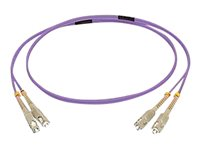 C2G 7m SC/SC OM4 LSZH Fibre Patch - Purple - Koblingskabel - SC flermodus (hann) til SC flermodus (hann) - 7 m - fiberoptisk - dupleks - 50 / 125 mikroner - OM4 - purpur 81743