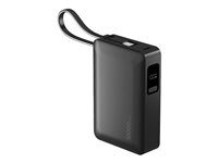 Insmat - Strømbank - 10000 mAh - 30 watt - PD, Fast Charge - 3 utgangskontakter (2 x USB-C, USB) 860-3130