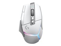 Logitech G G502 X PLUS - Mus - optisk - 13 knapper - trådløs - 2.4 GHz - USB Logitech LIGHTSPEED-mottaker - hvit 910-006171