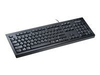 Kensington ValuKeyboard - Tastatur - USB - Storbritannia - svart 1500109