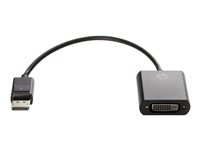 HP DisplayPort to DVI-D Adapter - DisplayPort-adapter - enkeltlenke - DisplayPort (hann) til DVI-D (hunn) - 19 cm - låst FH973AA