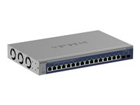 NETGEAR S3600 Series XS516TM - Switch - 2+/L3 Lite - smart - 16 x 10/25 Gigabit Ethernet + 2 x 10 Gb Ethernet SFP+ (opplink) - stasjonær, rackmonterbar XS516TM-100EUS