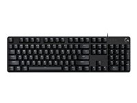 Logitech G G413 SE - Tastatur - bakgrunnsbelyst - USB - AZERTY - Fransk - tastsvitsj: Tactile - svart 920-010435