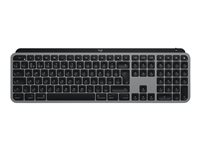 Logitech MX Keys for Mac - Tastatur - bakbelysning - Bluetooth, 2.4 GHz - QWERTY - Pan Nordic - romgrå 920-009556