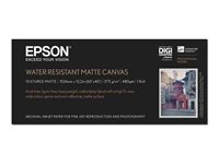 Epson Water Resistant Matte Canvas - Matt - 465 mikroner - Roll (152.4 cm x 12.2 m) - 375 g/m² - 1 rull(er) lerretspapir - for Stylus Pro 11880; SureColor SC-P20000 C13S045064