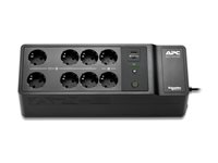 APC Back-UPS BE850G2-GR - UPS - AC 230 V - 520 watt - 850 VA - utgangskontakter: 8 - svart BE850G2-GR