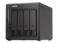 QNAP TS-453E - NAS-server - 4 brønner - 16 TB - SATA 6Gb/s - HDD 4 TB x 4 - RAID RAID 0, 1, 5, 6, 10, JBOD - RAM 8 GB - 2.5 Gigabit Ethernet - iSCSI støtte TS-453E-8G+4XST4000NE001