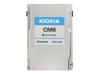 KIOXIA CM6-V Series KCM61VUL6T40 - SSD - Enterprise, Mixed Use - 6400 GB - intern - 2.5" - U.3 PCIe 4.0 (NVMe) KCM61VUL6T40