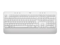 Logitech Signature K650 - Tastatur - trådløs - Bluetooth LE - QWERTY - Nordisk (dansk/finsk/norsk/svensk) - elfenbenshvit 920-010983