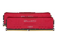 Ballistix - DDR4 - sett - 16 GB: 2 x 8 GB - DIMM 288-pin - 3600 MHz / PC4-28800 - CL16 - 1.35 V - ikke-bufret - ikke-ECC - rød BL2K8G36C16U4R