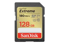 SanDisk Extreme PLUS - Flashminnekort - 128 GB - UHS-I U3 / Class10 - SDXC UHS-I SDSDXWA-128G-GNCIN
