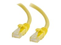 C2G Cat6 Booted Unshielded (UTP) Network Patch Cable - Koblingskabel - RJ-45 (hann) til RJ-45 (hann) - 5 m - UTP - CAT 6 - formstøpt, uten hindringer, flertrådet - gul 83470