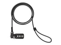 Compulocks T-bar Security Combination Cable Lock - Sikkerhetskabellås - for Compulocks Universal Tablet Holder CL37