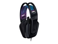 Logitech G G335 Wired Gaming Headset - Hodesett - full størrelse - kablet - 3,5 mm jakk - svart - Discord Certified 981-000978