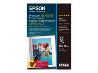 Epson Premium Semigloss Photo Paper - Halvblank - 100 x 150 mm - 251 g/m² - 50 ark fotopapir - for EcoTank ET-2750, 2751, 2756, 2850, 2851, 2856, 4750, 4850; Expression Home HD XP-15000 C13S041765