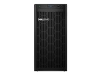Dell PowerEdge T150 - Server - MT - 1-veis - 1 x Xeon E-2314 / 2.8 GHz - RAM 16 GB - HDD 2 TB - Matrox G200 - GigE - uten OS - monitor: ingen - svart - BTP - med 3 Years Basic Onsite K4G47