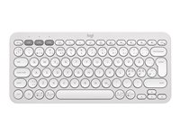 Logitech Pebble Keys 2 K380s - Tastatur - trådløs - Bluetooth LE - QWERTY - Nordisk (dansk/finsk/norsk/svensk) - tonalhvit 920-011880