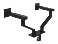 Dell Dual Monitor Arm - MDA20 - Monteringssett - justerbar arm - for 2 LCD-skjermer - svart - skjermstørrelse: 19"-27" - monteringsgrensesnitt: 100 x 100 mm - skrivebordsmonterbar - for Precision 3581 DELL-MDA20