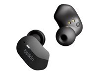 Belkin SoundForm - True wireless-hodetelefoner med mikrofon - i øret - Bluetooth - svart AUC001BTBK