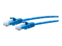 C2G 12ft (3.6m) Cat6a Snagless Unshielded (UTP) Slim Ethernet Network Patch Cable - Blue - Koblingskabel - RJ-45 (hann) til RJ-45 (hann) - 3.6 m - 4.8 mm - UTP - CAT 6a - formstøpt, uten hindringer - blå C2G30135