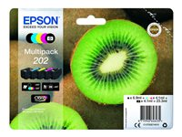Epson Multipack 202 - 5-pack - svart, gul, cyan, magenta, fotosort - original - blister - blekkpatron - for Expression Premium XP-6000, XP-6005, XP-6100, XP-6105 C13T02E74010