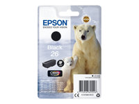 Epson 26 - 6.2 ml - svart - original - blekkpatron - for Expression Premium XP-510, 520, 600, 605, 610, 615, 620, 625, 700, 710, 720, 800, 810, 820 C13T26014012